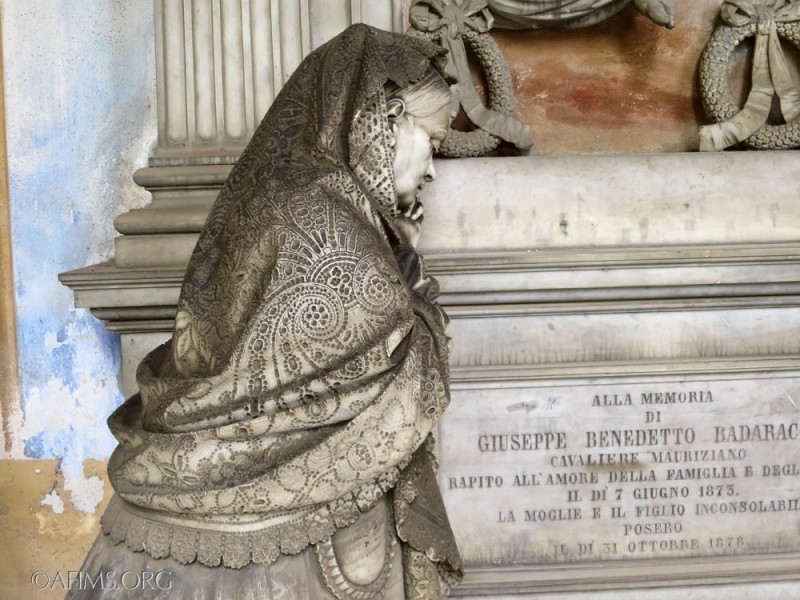 Badaracco memorial sculpted by Moreno