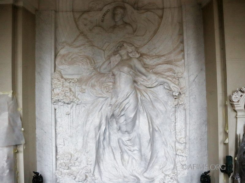 Debarbieri Memorial sculpted by Luigi Brizzolara