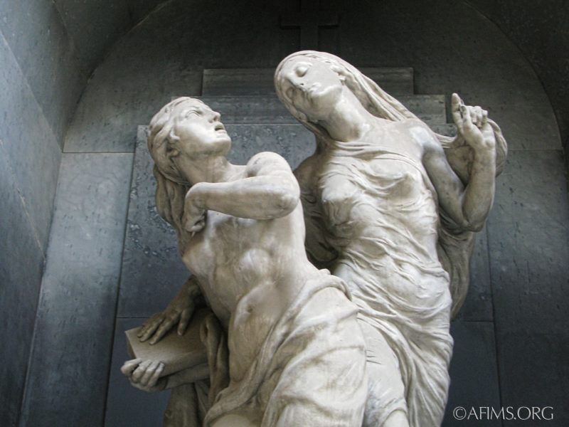 Dramatic symbolist sculpture