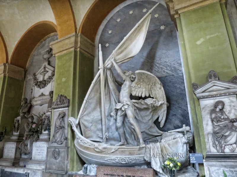 The restored Giacomo Carpaneto monument.